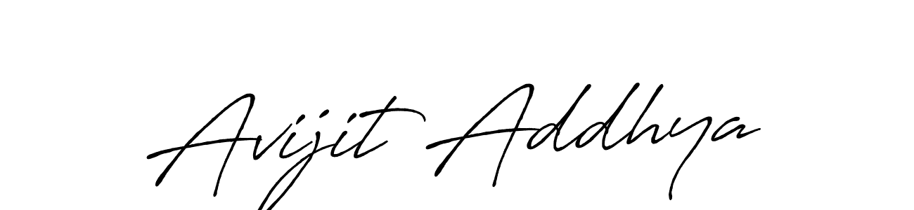 Avijit Addhya stylish signature style. Best Handwritten Sign (Antro_Vectra_Bolder) for my name. Handwritten Signature Collection Ideas for my name Avijit Addhya. Avijit Addhya signature style 7 images and pictures png