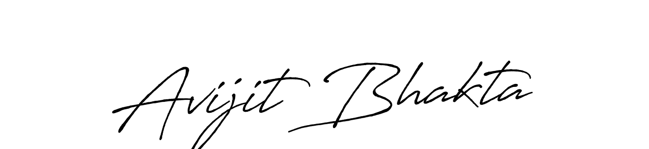 Create a beautiful signature design for name Avijit Bhakta. With this signature (Antro_Vectra_Bolder) fonts, you can make a handwritten signature for free. Avijit Bhakta signature style 7 images and pictures png