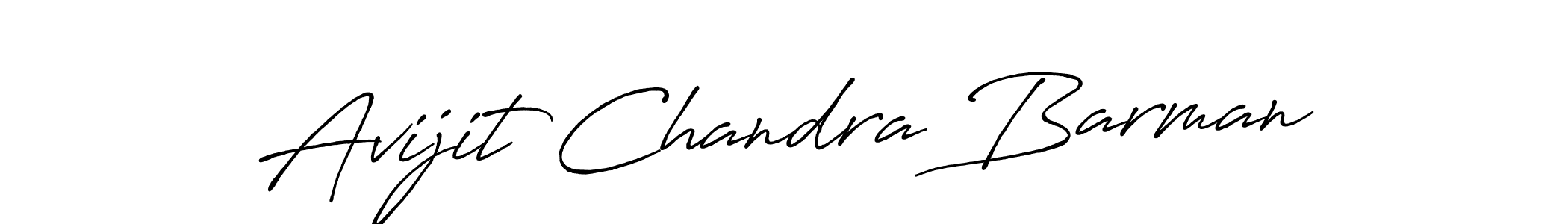 How to make Avijit Chandra Barman name signature. Use Antro_Vectra_Bolder style for creating short signs online. This is the latest handwritten sign. Avijit Chandra Barman signature style 7 images and pictures png