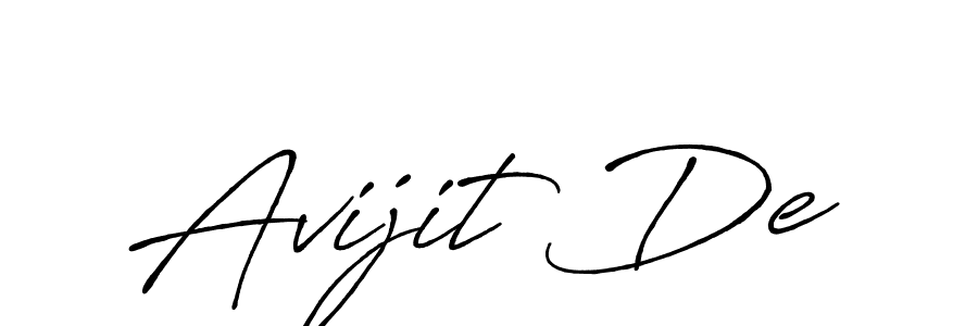 Antro_Vectra_Bolder is a professional signature style that is perfect for those who want to add a touch of class to their signature. It is also a great choice for those who want to make their signature more unique. Get Avijit De name to fancy signature for free. Avijit De signature style 7 images and pictures png