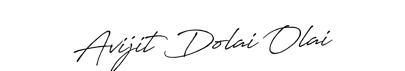 Use a signature maker to create a handwritten signature online. With this signature software, you can design (Antro_Vectra_Bolder) your own signature for name Avijit Dolai Olai. Avijit Dolai Olai signature style 7 images and pictures png