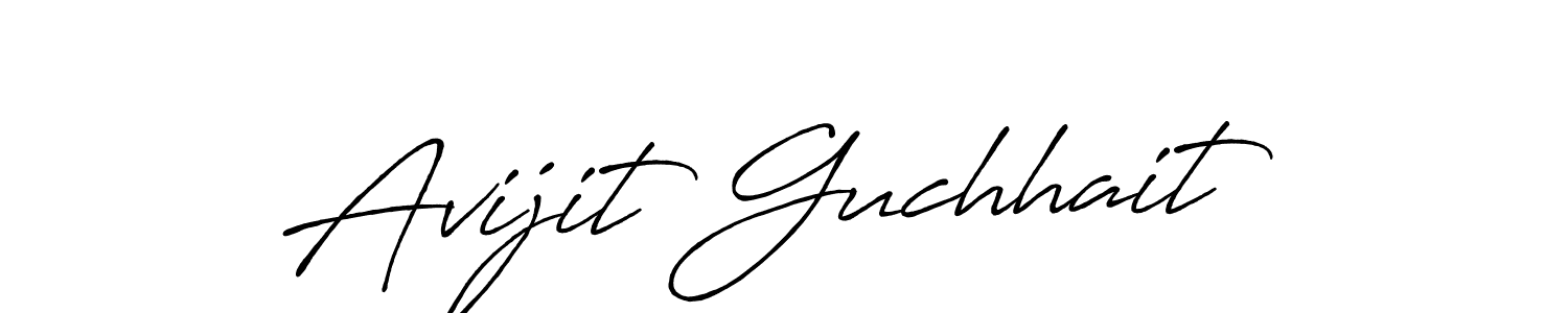 Design your own signature with our free online signature maker. With this signature software, you can create a handwritten (Antro_Vectra_Bolder) signature for name Avijit Guchhait. Avijit Guchhait signature style 7 images and pictures png