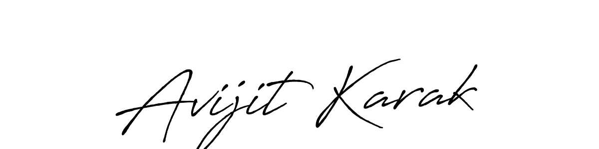 Also we have Avijit Karak name is the best signature style. Create professional handwritten signature collection using Antro_Vectra_Bolder autograph style. Avijit Karak signature style 7 images and pictures png