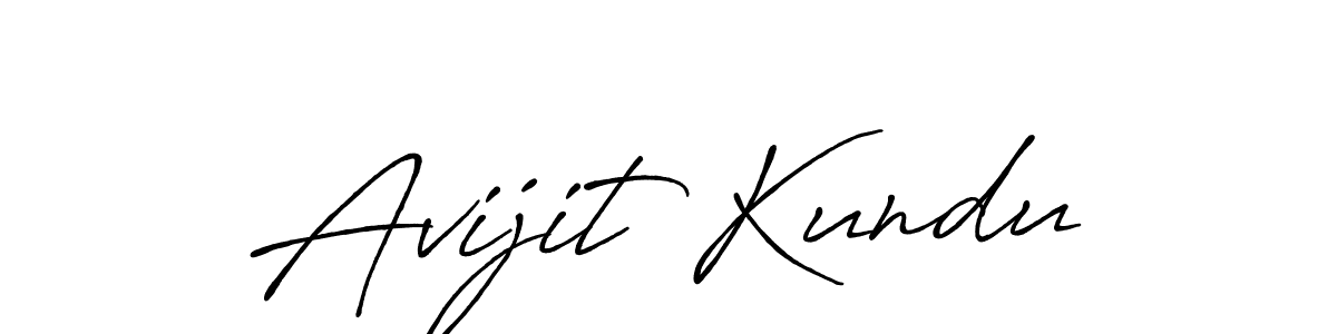 Avijit Kundu stylish signature style. Best Handwritten Sign (Antro_Vectra_Bolder) for my name. Handwritten Signature Collection Ideas for my name Avijit Kundu. Avijit Kundu signature style 7 images and pictures png