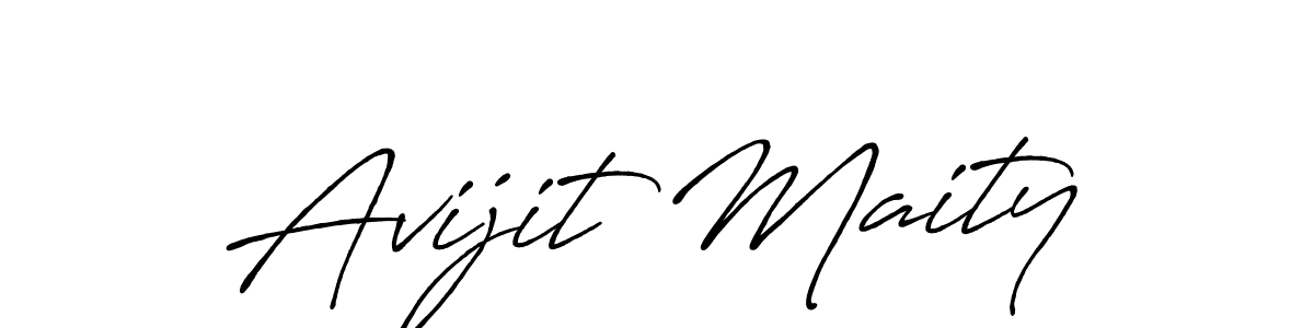 Create a beautiful signature design for name Avijit Maity. With this signature (Antro_Vectra_Bolder) fonts, you can make a handwritten signature for free. Avijit Maity signature style 7 images and pictures png