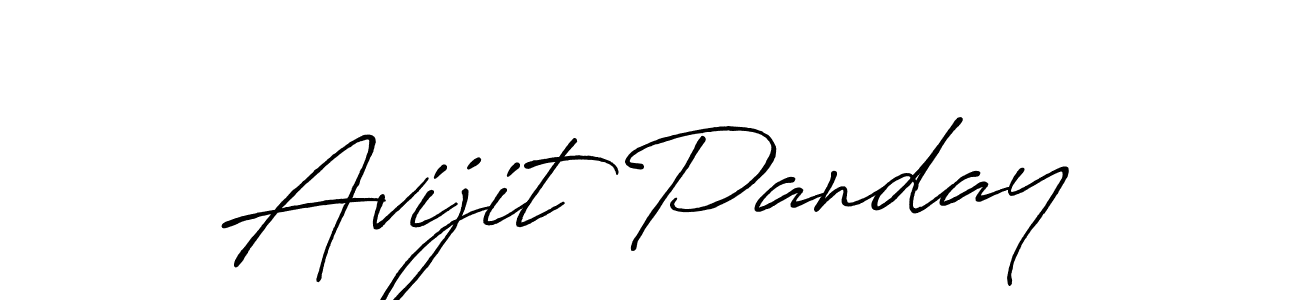 Avijit Panday stylish signature style. Best Handwritten Sign (Antro_Vectra_Bolder) for my name. Handwritten Signature Collection Ideas for my name Avijit Panday. Avijit Panday signature style 7 images and pictures png