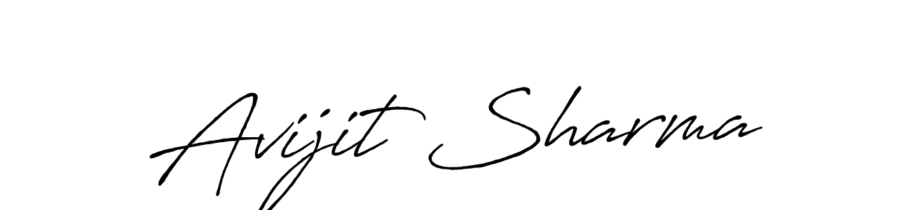 Antro_Vectra_Bolder is a professional signature style that is perfect for those who want to add a touch of class to their signature. It is also a great choice for those who want to make their signature more unique. Get Avijit Sharma name to fancy signature for free. Avijit Sharma signature style 7 images and pictures png
