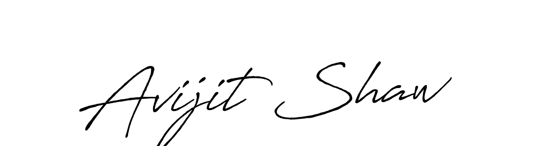 Also we have Avijit Shaw name is the best signature style. Create professional handwritten signature collection using Antro_Vectra_Bolder autograph style. Avijit Shaw signature style 7 images and pictures png