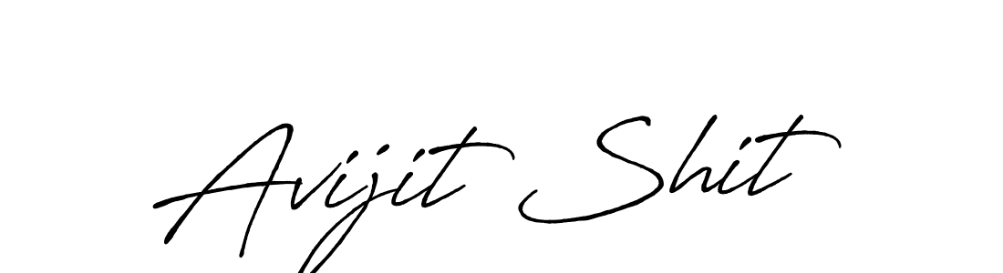 Make a beautiful signature design for name Avijit Shit. With this signature (Antro_Vectra_Bolder) style, you can create a handwritten signature for free. Avijit Shit signature style 7 images and pictures png