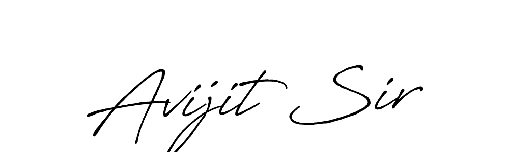 Antro_Vectra_Bolder is a professional signature style that is perfect for those who want to add a touch of class to their signature. It is also a great choice for those who want to make their signature more unique. Get Avijit Sir name to fancy signature for free. Avijit Sir signature style 7 images and pictures png
