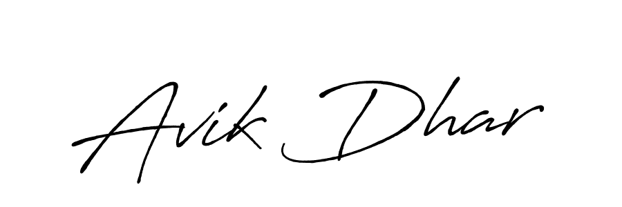 You should practise on your own different ways (Antro_Vectra_Bolder) to write your name (Avik Dhar) in signature. don't let someone else do it for you. Avik Dhar signature style 7 images and pictures png