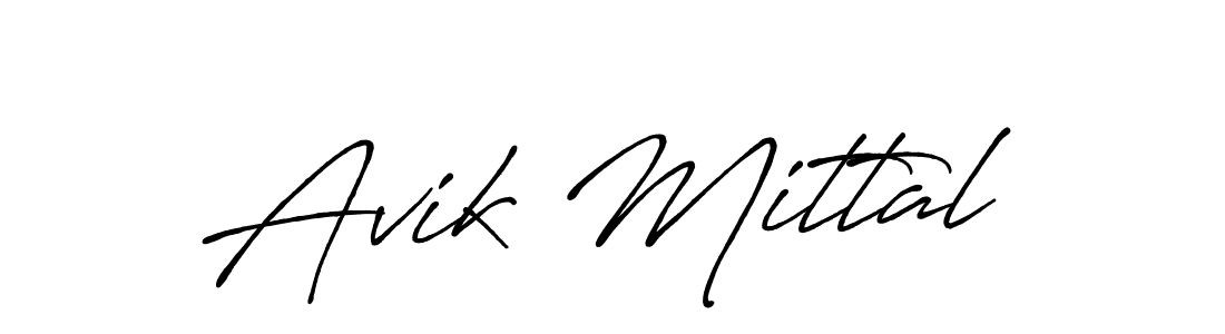 The best way (Antro_Vectra_Bolder) to make a short signature is to pick only two or three words in your name. The name Avik Mittal include a total of six letters. For converting this name. Avik Mittal signature style 7 images and pictures png