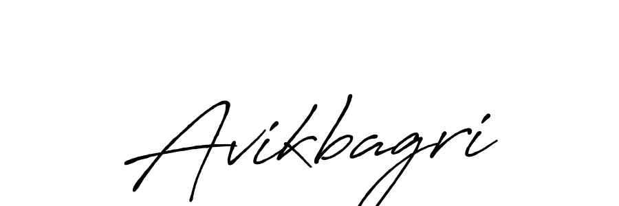 How to make Avikbagri signature? Antro_Vectra_Bolder is a professional autograph style. Create handwritten signature for Avikbagri name. Avikbagri signature style 7 images and pictures png