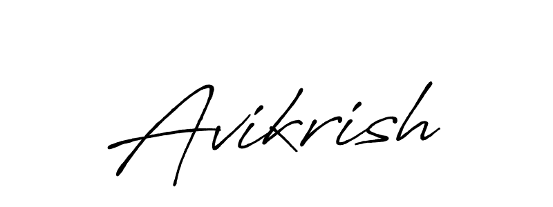 It looks lik you need a new signature style for name Avikrish. Design unique handwritten (Antro_Vectra_Bolder) signature with our free signature maker in just a few clicks. Avikrish signature style 7 images and pictures png