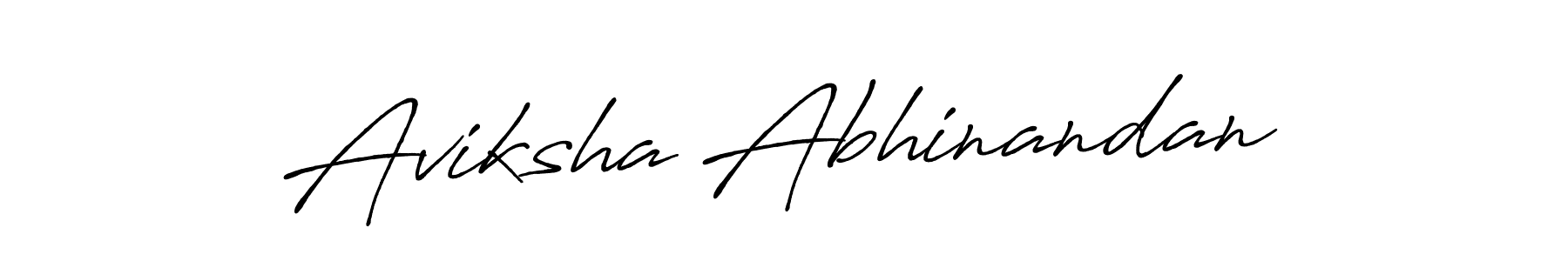 Also You can easily find your signature by using the search form. We will create Aviksha Abhinandan name handwritten signature images for you free of cost using Antro_Vectra_Bolder sign style. Aviksha Abhinandan signature style 7 images and pictures png