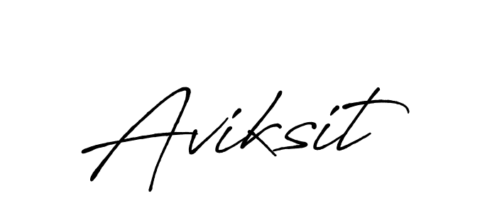Create a beautiful signature design for name Aviksit. With this signature (Antro_Vectra_Bolder) fonts, you can make a handwritten signature for free. Aviksit signature style 7 images and pictures png