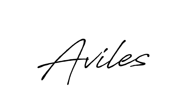 Design your own signature with our free online signature maker. With this signature software, you can create a handwritten (Antro_Vectra_Bolder) signature for name Aviles. Aviles signature style 7 images and pictures png