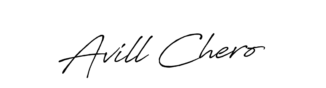 You should practise on your own different ways (Antro_Vectra_Bolder) to write your name (Avill Chero) in signature. don't let someone else do it for you. Avill Chero signature style 7 images and pictures png