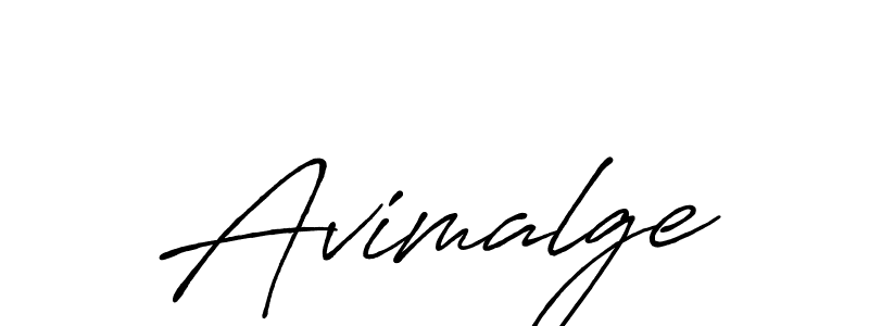 Avimalge stylish signature style. Best Handwritten Sign (Antro_Vectra_Bolder) for my name. Handwritten Signature Collection Ideas for my name Avimalge. Avimalge signature style 7 images and pictures png