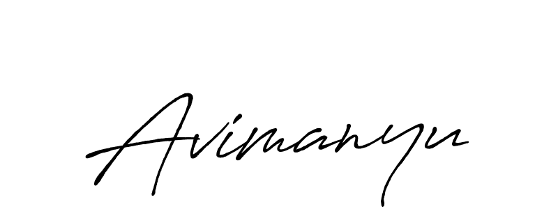 Design your own signature with our free online signature maker. With this signature software, you can create a handwritten (Antro_Vectra_Bolder) signature for name Avimanyu. Avimanyu signature style 7 images and pictures png