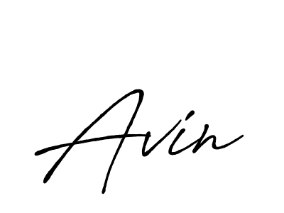 Design your own signature with our free online signature maker. With this signature software, you can create a handwritten (Antro_Vectra_Bolder) signature for name Avin. Avin signature style 7 images and pictures png