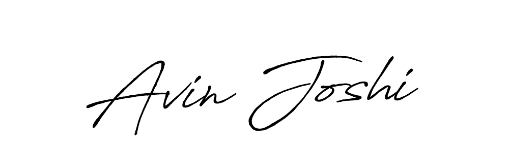 Also You can easily find your signature by using the search form. We will create Avin Joshi name handwritten signature images for you free of cost using Antro_Vectra_Bolder sign style. Avin Joshi signature style 7 images and pictures png