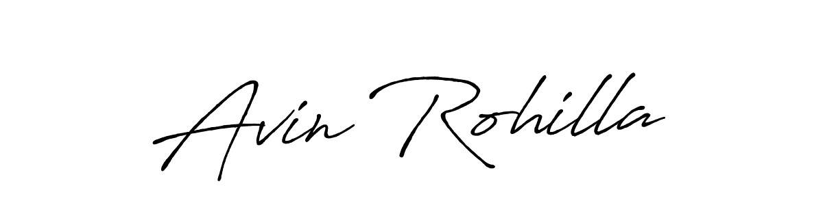 Avin Rohilla stylish signature style. Best Handwritten Sign (Antro_Vectra_Bolder) for my name. Handwritten Signature Collection Ideas for my name Avin Rohilla. Avin Rohilla signature style 7 images and pictures png