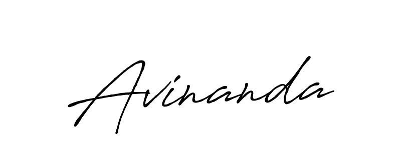Make a beautiful signature design for name Avinanda. With this signature (Antro_Vectra_Bolder) style, you can create a handwritten signature for free. Avinanda signature style 7 images and pictures png