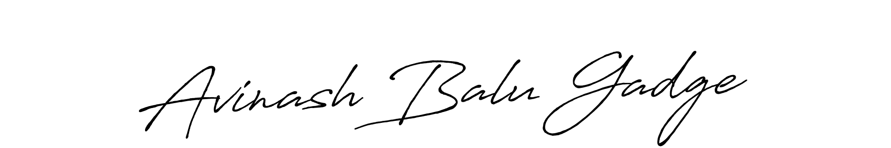 How to make Avinash Balu Gadge signature? Antro_Vectra_Bolder is a professional autograph style. Create handwritten signature for Avinash Balu Gadge name. Avinash Balu Gadge signature style 7 images and pictures png