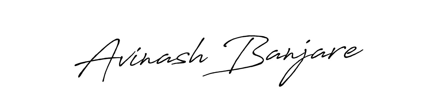 Make a beautiful signature design for name Avinash Banjare. With this signature (Antro_Vectra_Bolder) style, you can create a handwritten signature for free. Avinash Banjare signature style 7 images and pictures png