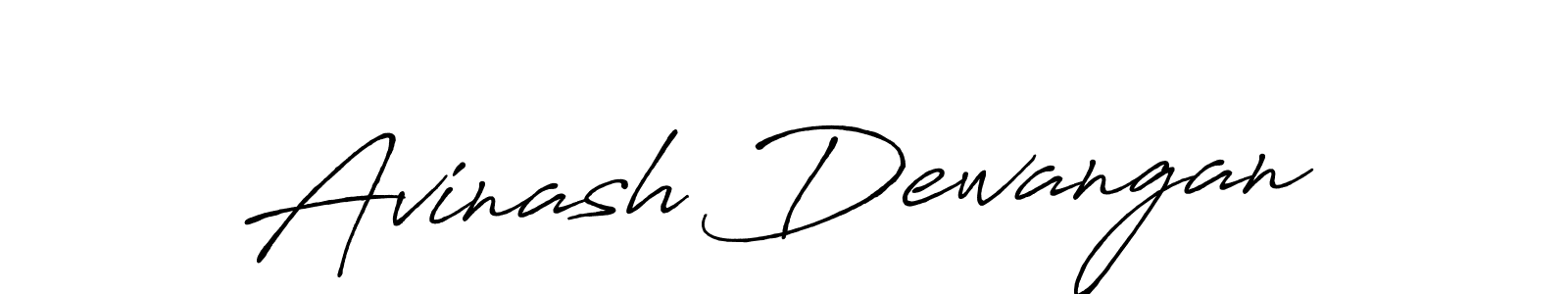 Make a beautiful signature design for name Avinash Dewangan. With this signature (Antro_Vectra_Bolder) style, you can create a handwritten signature for free. Avinash Dewangan signature style 7 images and pictures png