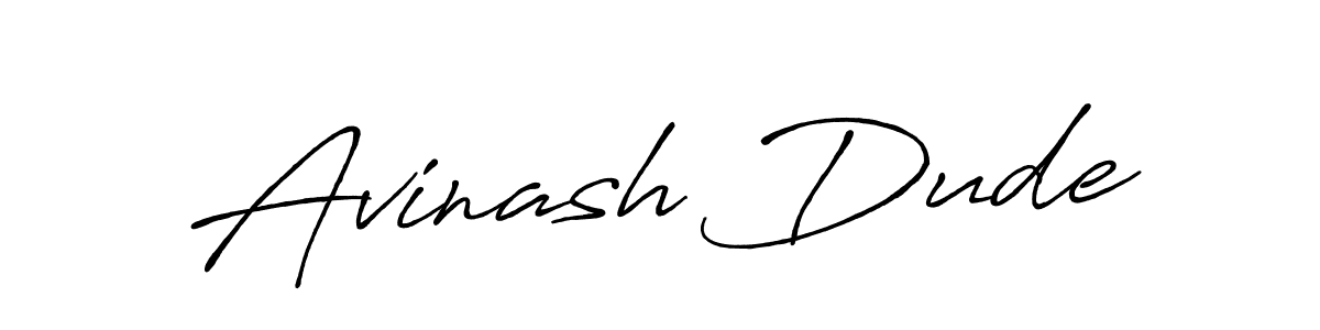 Create a beautiful signature design for name Avinash Dude. With this signature (Antro_Vectra_Bolder) fonts, you can make a handwritten signature for free. Avinash Dude signature style 7 images and pictures png