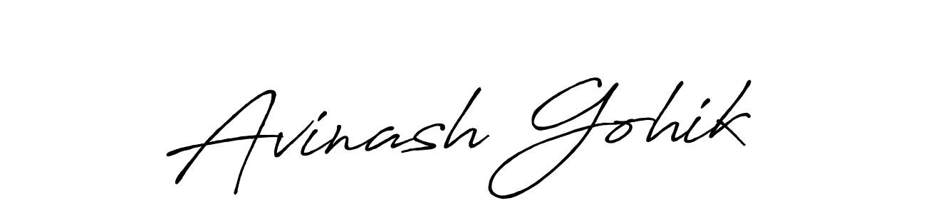 How to make Avinash Gohik signature? Antro_Vectra_Bolder is a professional autograph style. Create handwritten signature for Avinash Gohik name. Avinash Gohik signature style 7 images and pictures png