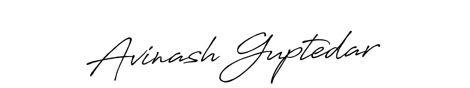 Make a beautiful signature design for name Avinash Guptedar. With this signature (Antro_Vectra_Bolder) style, you can create a handwritten signature for free. Avinash Guptedar signature style 7 images and pictures png