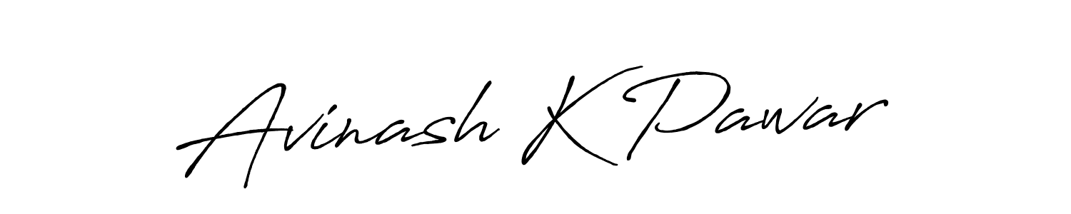 Make a beautiful signature design for name Avinash K Pawar. With this signature (Antro_Vectra_Bolder) style, you can create a handwritten signature for free. Avinash K Pawar signature style 7 images and pictures png