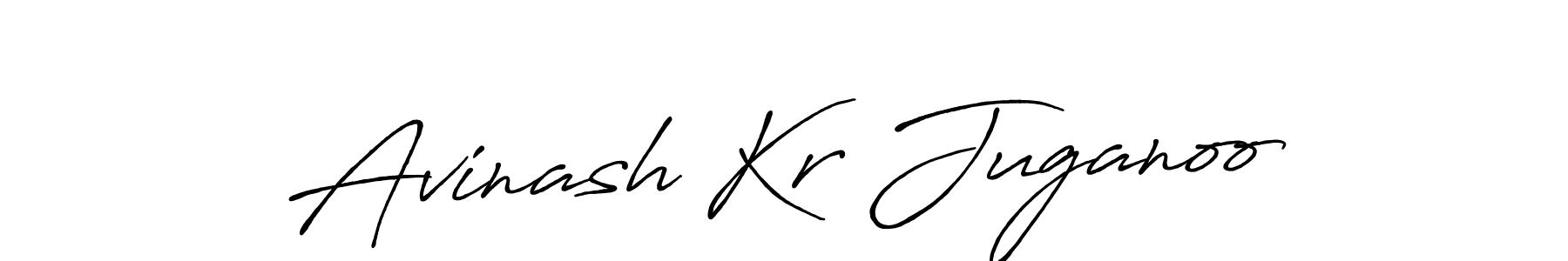 You should practise on your own different ways (Antro_Vectra_Bolder) to write your name (Avinash Kr Juganoo) in signature. don't let someone else do it for you. Avinash Kr Juganoo signature style 7 images and pictures png