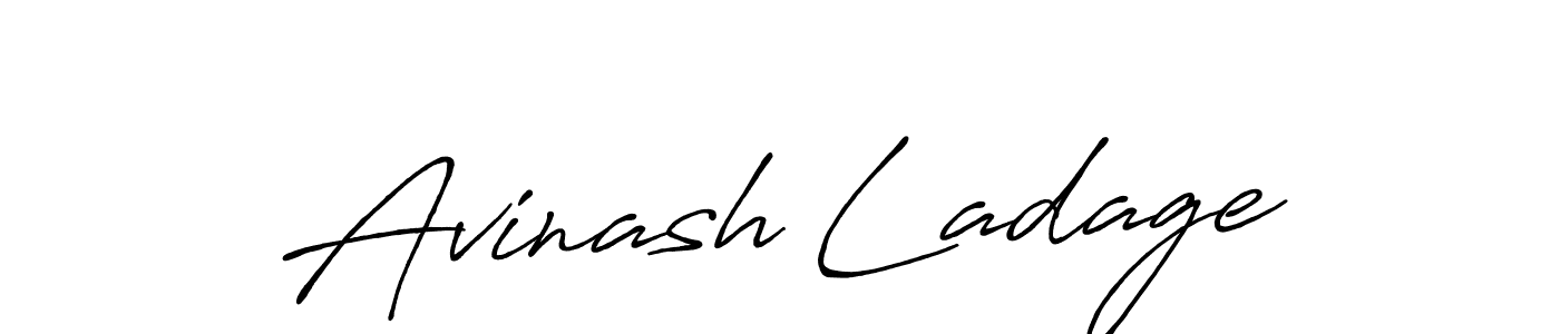 Also we have Avinash Ladage name is the best signature style. Create professional handwritten signature collection using Antro_Vectra_Bolder autograph style. Avinash Ladage signature style 7 images and pictures png