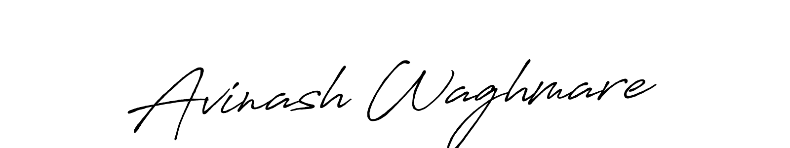 Make a beautiful signature design for name Avinash Waghmare. With this signature (Antro_Vectra_Bolder) style, you can create a handwritten signature for free. Avinash Waghmare signature style 7 images and pictures png