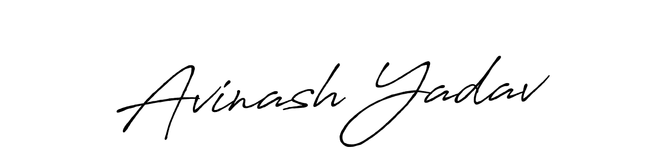 Create a beautiful signature design for name Avinash Yadav. With this signature (Antro_Vectra_Bolder) fonts, you can make a handwritten signature for free. Avinash Yadav signature style 7 images and pictures png