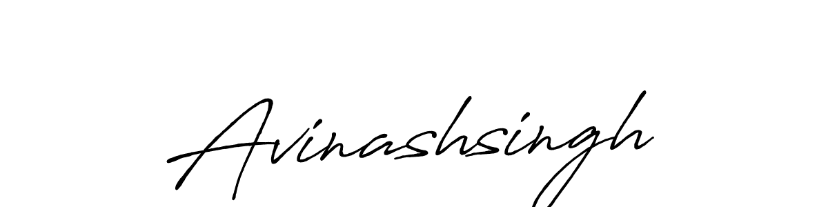 Use a signature maker to create a handwritten signature online. With this signature software, you can design (Antro_Vectra_Bolder) your own signature for name Avinashsingh. Avinashsingh signature style 7 images and pictures png