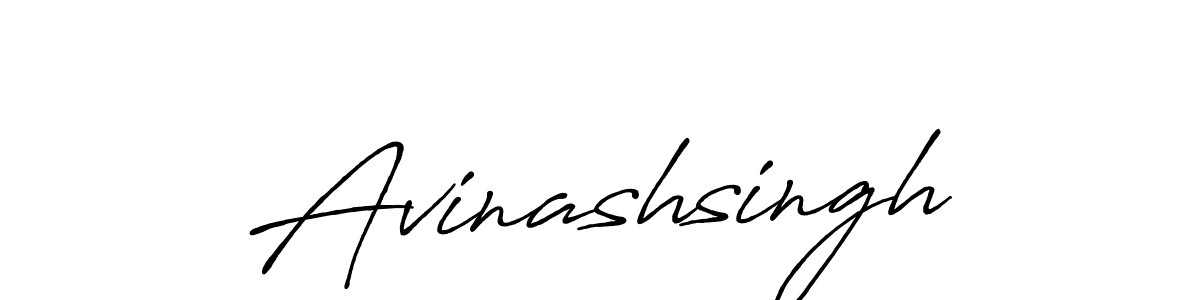 Use a signature maker to create a handwritten signature online. With this signature software, you can design (Antro_Vectra_Bolder) your own signature for name Avinashsingh. Avinashsingh signature style 7 images and pictures png