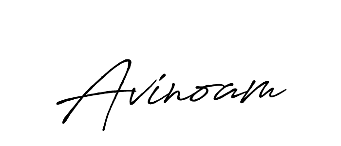 How to make Avinoam name signature. Use Antro_Vectra_Bolder style for creating short signs online. This is the latest handwritten sign. Avinoam signature style 7 images and pictures png
