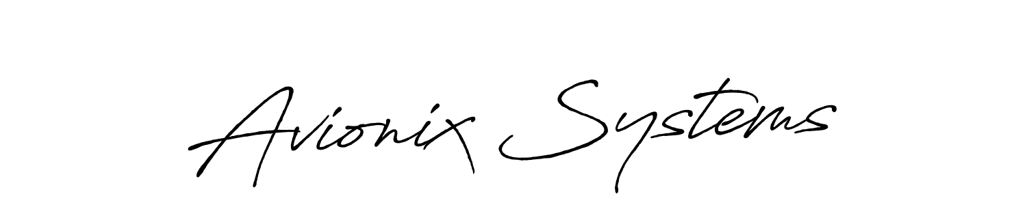 Make a beautiful signature design for name Avionix Systems. Use this online signature maker to create a handwritten signature for free. Avionix Systems signature style 7 images and pictures png