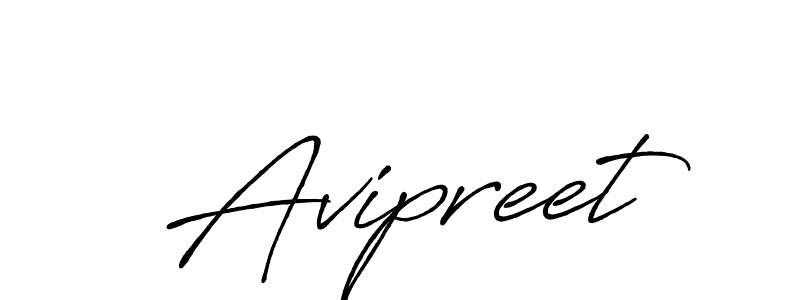 Use a signature maker to create a handwritten signature online. With this signature software, you can design (Antro_Vectra_Bolder) your own signature for name Avipreet. Avipreet signature style 7 images and pictures png