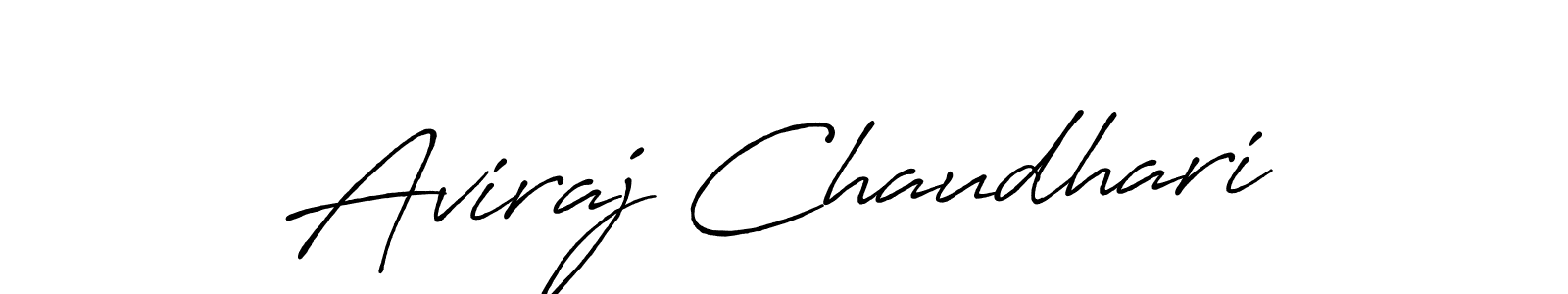 Design your own signature with our free online signature maker. With this signature software, you can create a handwritten (Antro_Vectra_Bolder) signature for name Aviraj Chaudhari. Aviraj Chaudhari signature style 7 images and pictures png