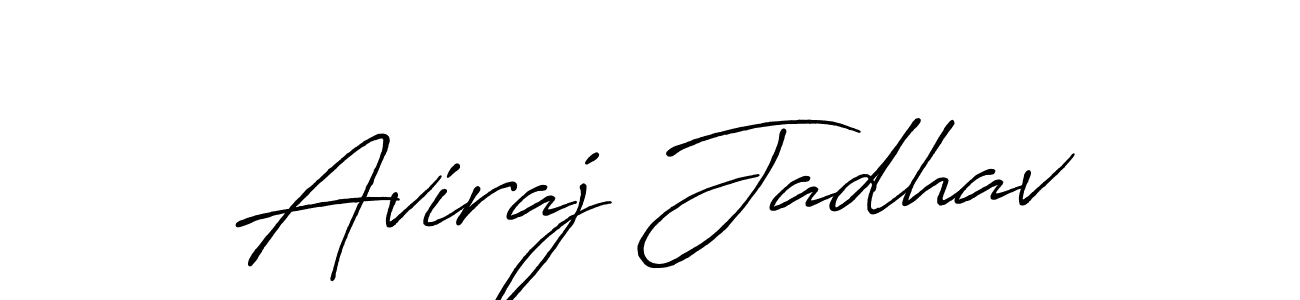 Aviraj Jadhav stylish signature style. Best Handwritten Sign (Antro_Vectra_Bolder) for my name. Handwritten Signature Collection Ideas for my name Aviraj Jadhav. Aviraj Jadhav signature style 7 images and pictures png