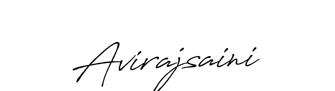 Also we have Avirajsaini name is the best signature style. Create professional handwritten signature collection using Antro_Vectra_Bolder autograph style. Avirajsaini signature style 7 images and pictures png