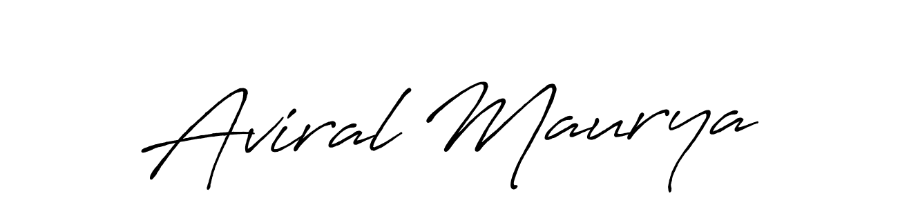 Design your own signature with our free online signature maker. With this signature software, you can create a handwritten (Antro_Vectra_Bolder) signature for name Aviral Maurya. Aviral Maurya signature style 7 images and pictures png