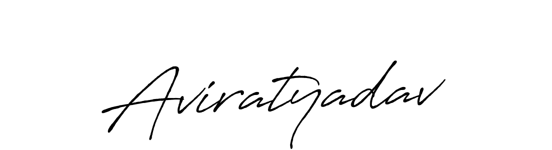 Make a beautiful signature design for name Aviratyadav. With this signature (Antro_Vectra_Bolder) style, you can create a handwritten signature for free. Aviratyadav signature style 7 images and pictures png