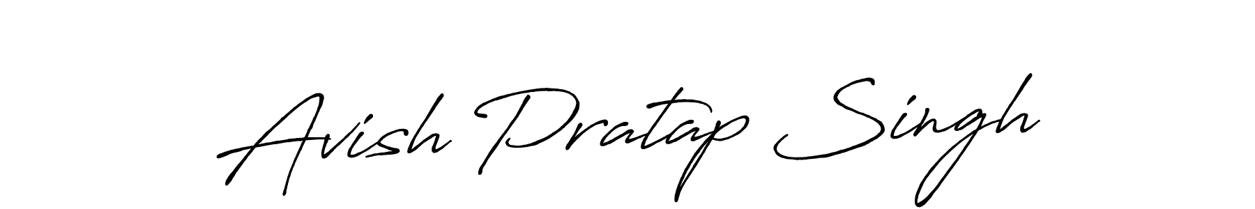Make a beautiful signature design for name Avish Pratap Singh. With this signature (Antro_Vectra_Bolder) style, you can create a handwritten signature for free. Avish Pratap Singh signature style 7 images and pictures png